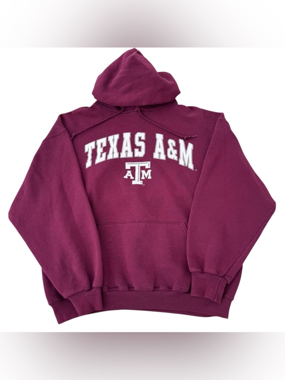 Vintage Y2K Texas A&M Aggies Football Hoodies Men’s XL Russell Athletic Maroon